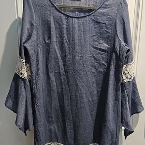 Gibiu blue chambray dress